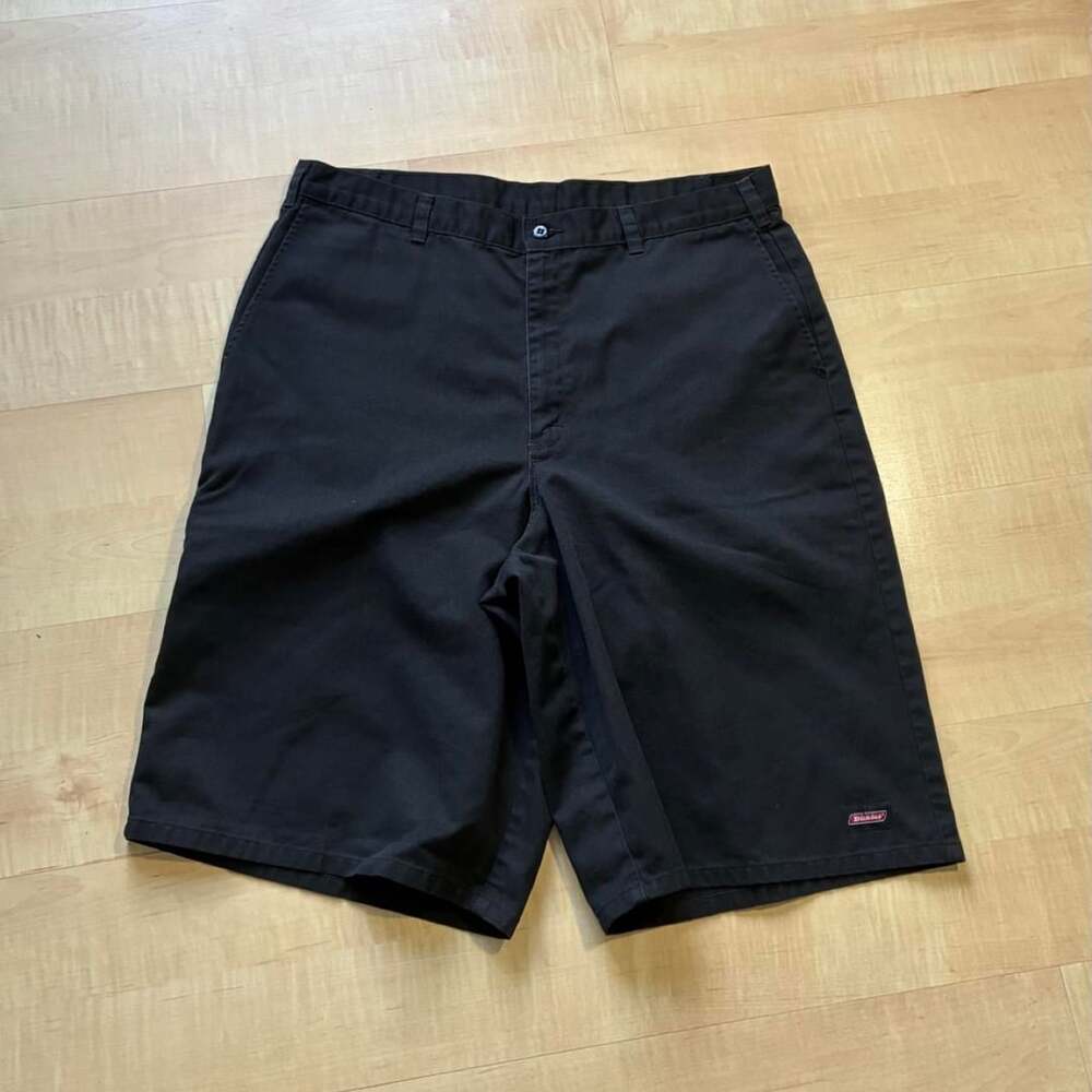 Genuine Dickies Work Shorts Size 34 Black Loose Fit Skate Streetwear